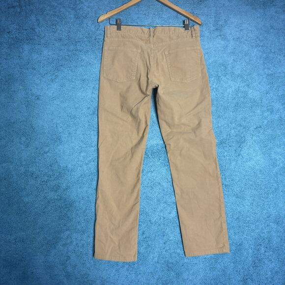 Brooks Brothers Pants Mens 32x32 Tan Light Brown Corduroy Stretch Red Fleece - Picture 2 of 16